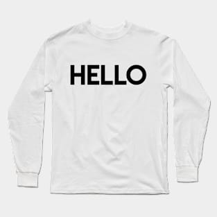 Hello/Goodbye (black) Long Sleeve T-Shirt